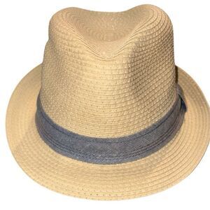Cremieux New Straw Fedora Hat